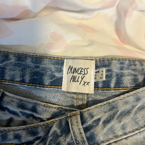 PRINCESS POLLY asymmetrical straight leg jeans - Picture 6 of 6